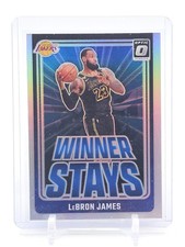 LEBRON JAMES 2024-25 DONRUSS OPTIC WINNER STAYS HOLO PRIZM #1 LAKERS Q5722