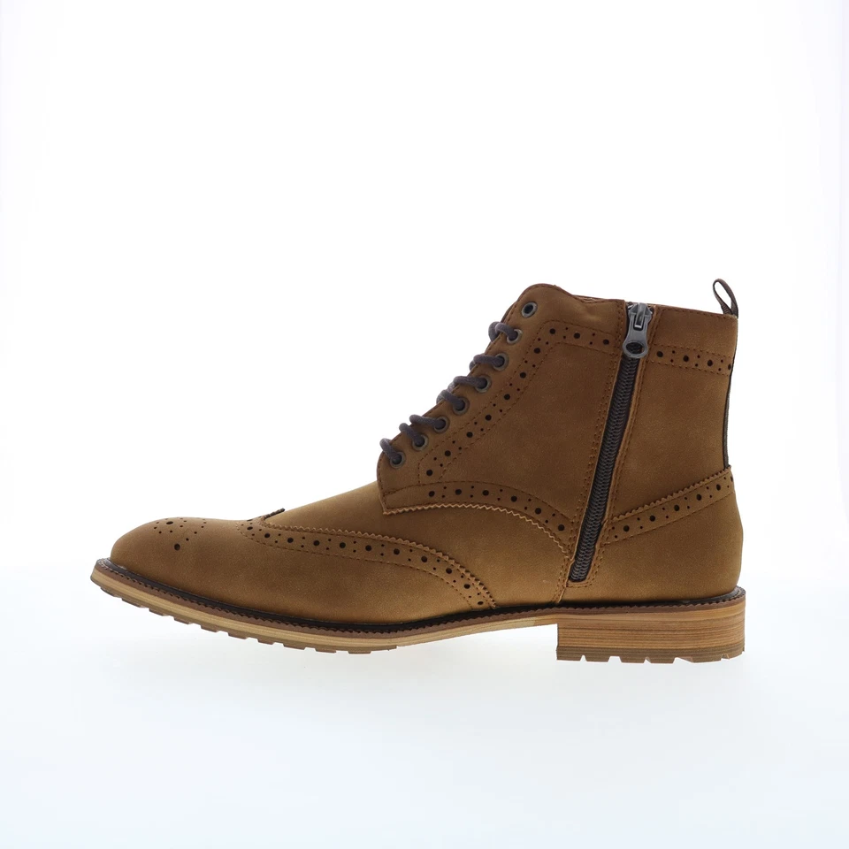 Steve Madden M-Ryland Hombres Marrón Gamuza Con Cordones Informales Botas de Vestir Foto 3 de 4