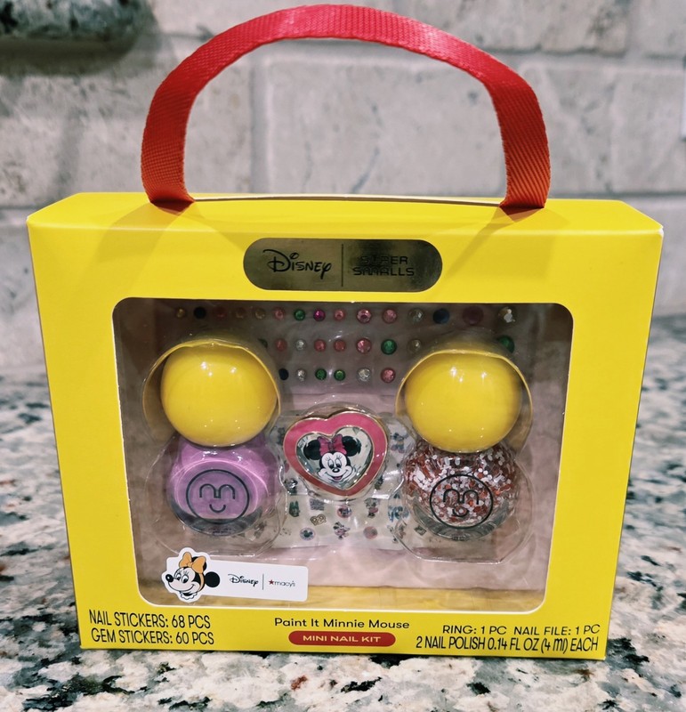 Disney Kids Manicure Nail Polish Set Minnie Mouse Pedicure 