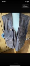 Men's Leather Waistcoat Gilet Vest