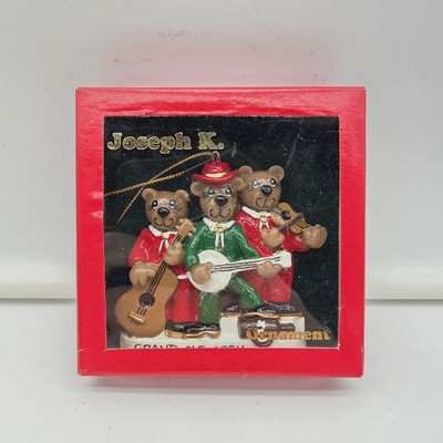 Vintage Joseph K Grand Ole Opry Bear Ornament Country Music 1990s Boxed