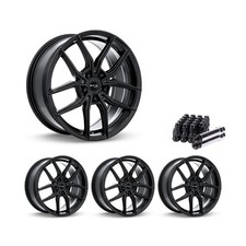 Set Of 4 17 Gloss Black Alloy Wheel Rims 5x114.3 Fits Buick Lesabre Rtx20 5lug