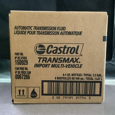 Castrol Transmax Multi Vehicle Full Synthetic ATF 1 Qt. 6 Pack GM Ford TOYOTA