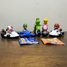 McDonald  s Happy Meal Mario Kart 5 Lot Mario Luigi Yoshi