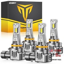 9005 9006 Bulbs Combo 140000lm Brightness 6500k Cool White Plug 90059006