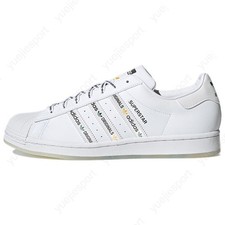 Adidas Superstar Logo Stripes - White Bright Green for sale | eBay