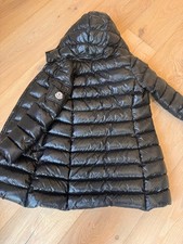 Moncler Moka kids Mid Long Puffer Jacket Black Size 10