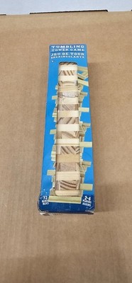 72 PCS SET Tumbling Tower Game Wooden Stacking Blocks DOUBLE the Qty & Fun