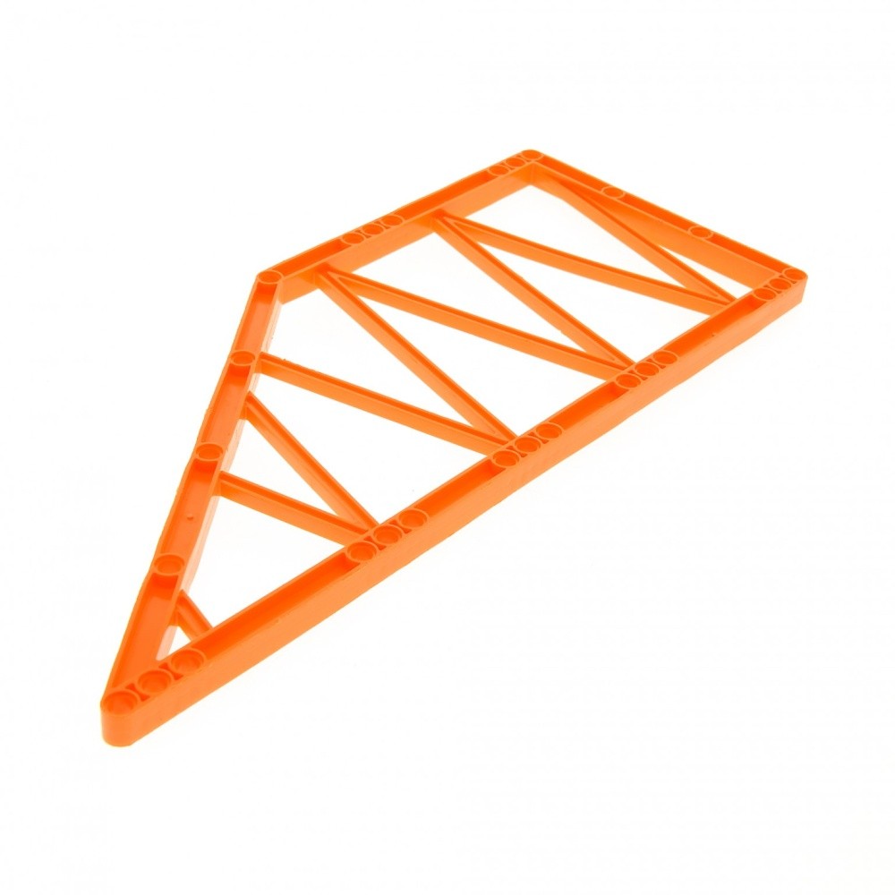 1x Lego Technic Bridge Element B-Ware Used 31x13x1 Orange Support 55767