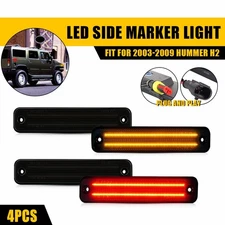 Front Rear Side Marker Fender Light Set RH LH Fit 2003-2009 Hummer H2 25952319