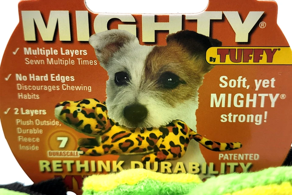 Juguete de peluche flotante para perro Tuffy Mighty Jr Dragon remolcador y agitador 9" Foto 2 de 4