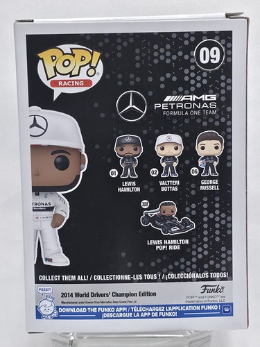 Funko Pop! Figura de vinilo Racing: Mercedes-AMG Petronas - Lewis Hamilton #09 - Imagen 3 de 7