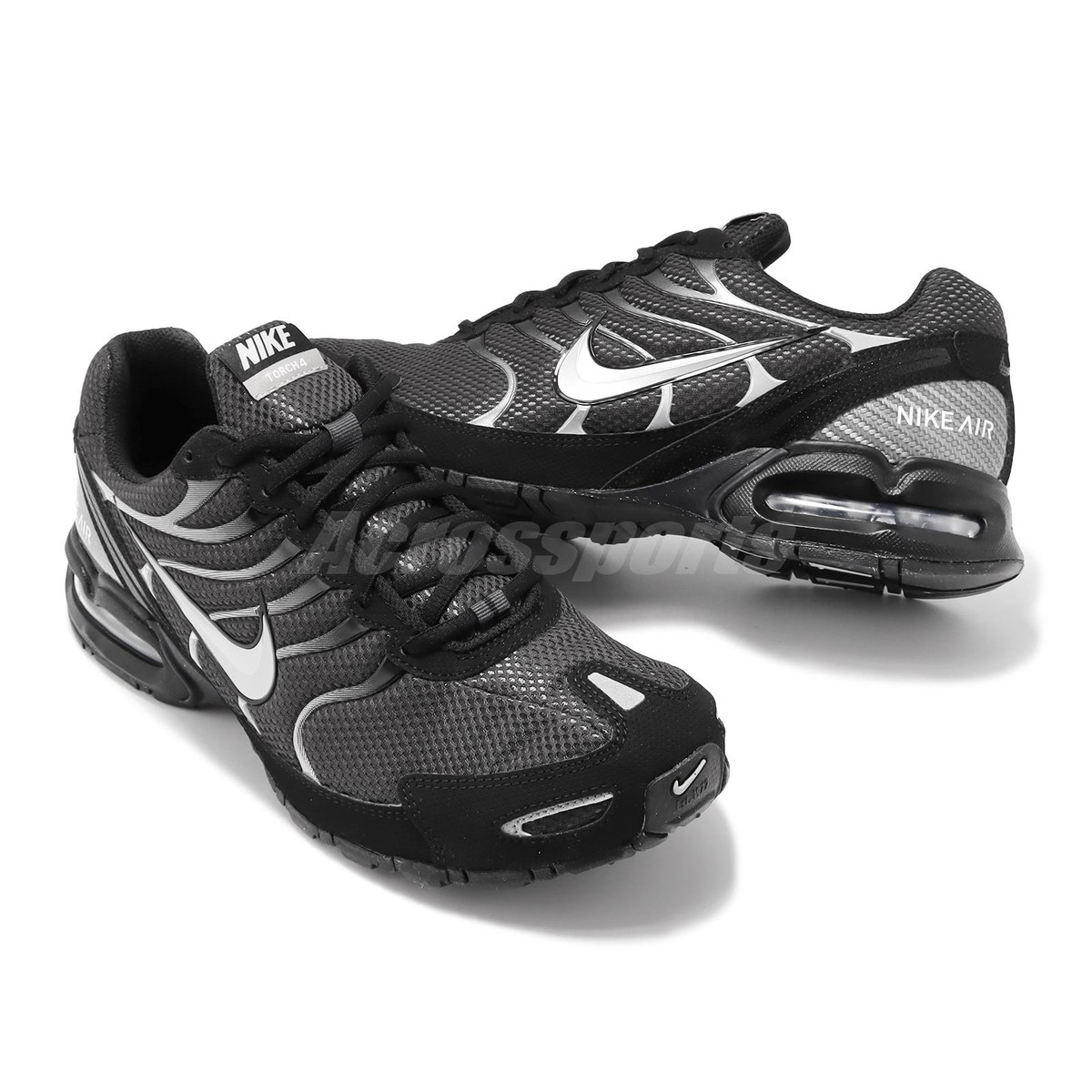 Nike Air Max Torch 4 Black Anthracite Silver Men Running Casual