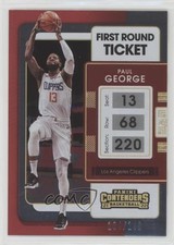2021-22 Panini Contenders 1st Round Ticket 104/149 Paul George #32 1u6