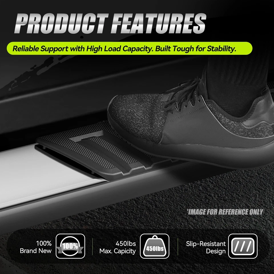 Tablas de correr con barra Nerf de paso plano de 6,75" para cabina extendida Colorado Canyon 15-24 Foto 4 de 4