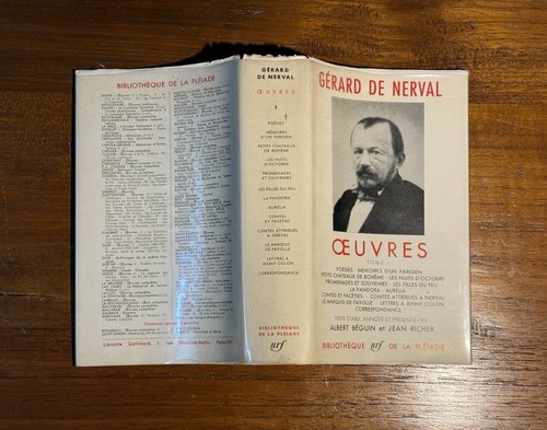 Rare 1960 Gerard De Nerval Oeuvres Volume 1 Gallimard NRF Book DJ - Picture 5 of 17