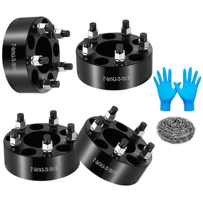4Pcs 2 inch 5x4.5 5x114.3 Wheel Spacers M12x1.5 For 1998-2003 Lexus GS300