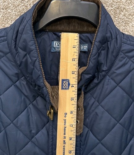 Polo Ralph Lauren Mens Navy Blue Quilted Polo Club Full Zip Coat Jacket Size 3XB - Picture 6 of 16