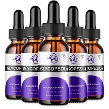  5 Pack Glycopezil Advanced Drops, Glyco Pezil Blood Support Formula 10oz 