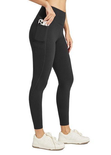 Women's Fleece Lined Leggings High Waisted Winter Thermal Yoga Running Pants ...