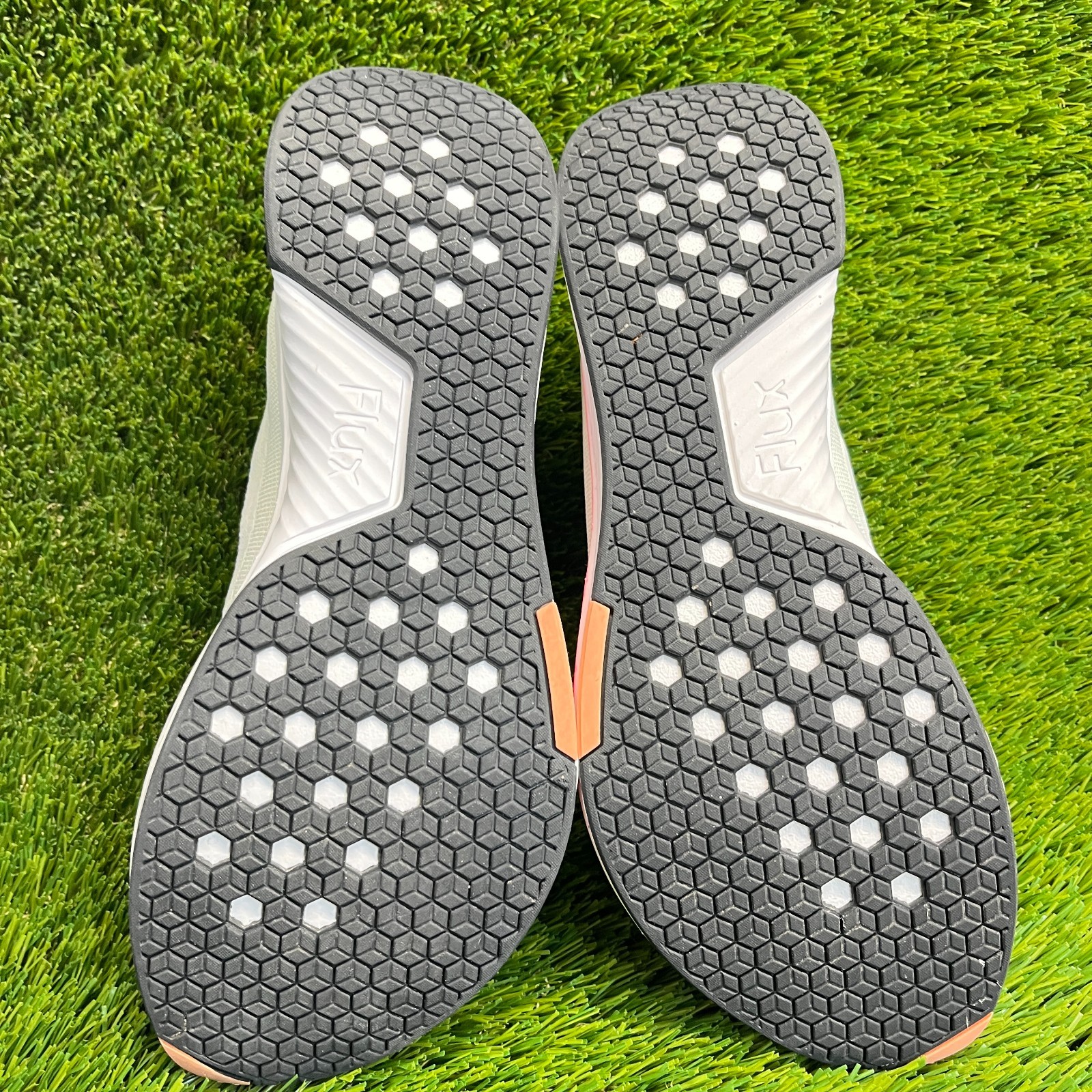 Flux Adapt Runner White Neon Mens Size 9.5 Womens Size 11 Athletic Knit Shoes