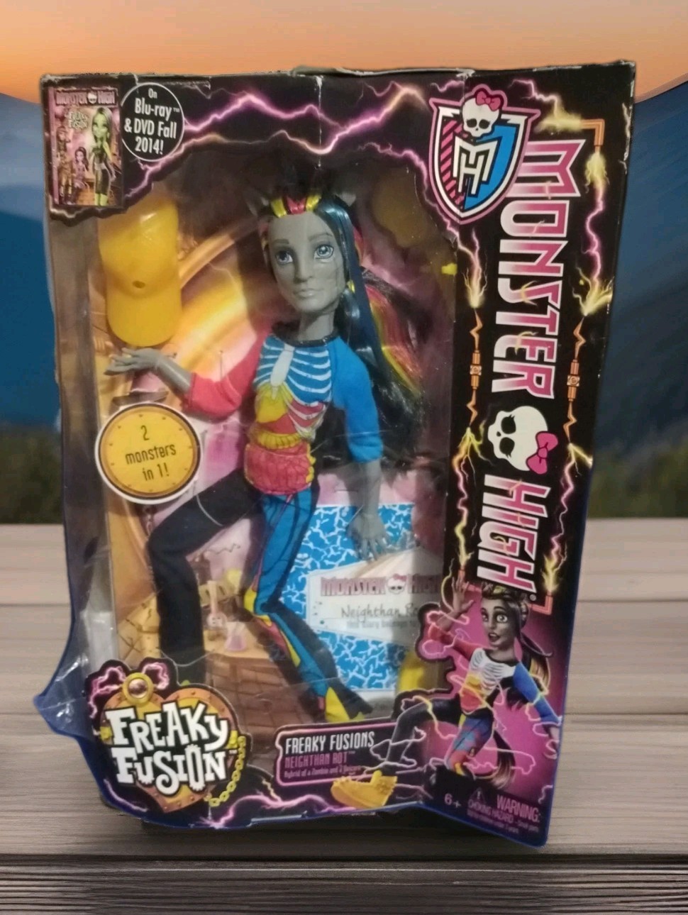 2013 Monster High Neighthan Rot Freaky Fusion Boy Doll Seale