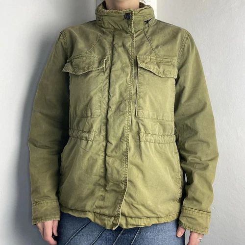 Vintage Khaki Green Cargo Utility Jacket - Picture 1 of 5