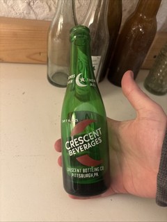 Crescent Beverages Acl Soda Bottle. Pittsburgh Pennsylvania. 7 Oz. Moon