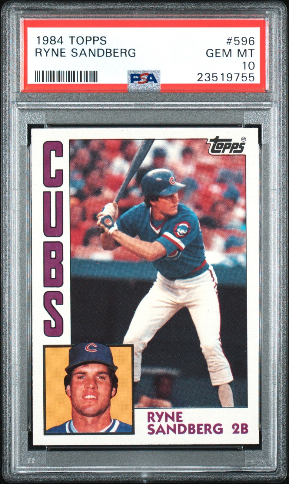 1984 Topps - Ryne Sandberg - PSA 10 #596