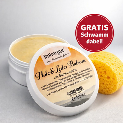 Holz- & Lederbalsam mit Bienenwachs 100 ml   Pflege & Schutz für Holz und Leder