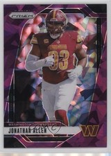 2024 Panini Prizm Purple Ice Prizm 7/225 Jonathan Allen #292 0b3