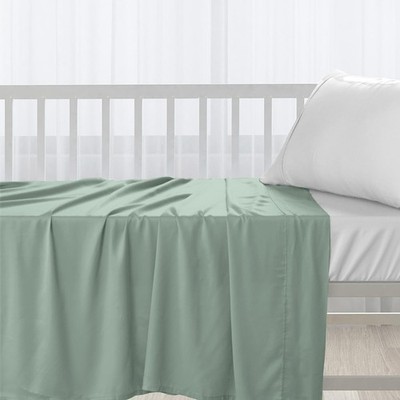 Pizuna Baumwolle flaches Kinderbettlaken Baby 70 x 70 x 100 Blatt, Meeresschaum 