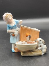 Conta & B�hme Victorian Fairing Spill Vase Match Holder Girl with Rabbit