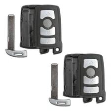 2 Key Fob Remote Shell Case Replacement for BMW 7 Series LX 8766 S