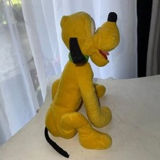 Disney Store Mickey Mouse Pluto 7.5" Beanbag Plush Stuffed Animal Toy Dog