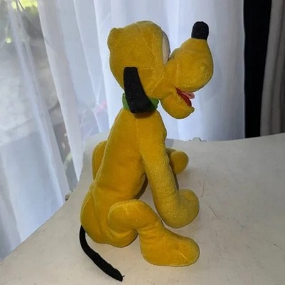Disney Store Mickey Mouse Pluto 7.5'' Beanbag Plush Stuffed Animal Toy Dog 