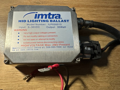 imtra / HID Lighting Ballast / ILP026013 / Input 9-36 VDC / Output 35 Watt
