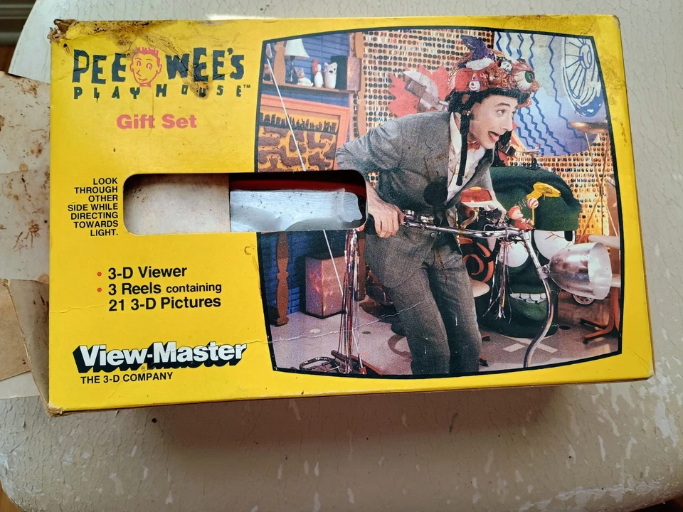 Juego de regalo completo View Master Pee Wee Playhouse 1988 vintage Foto 2 de 4