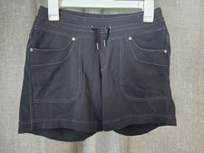 Kuhl Women's Stretch Nylon Hiking, Climbing Shorts Size 4 Black 3" Inseam 
