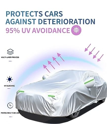 For GMC Envoy 2002-2010 Waterproof Car Cover 7 Layers All Weather with Zipper Foto 2 de 4