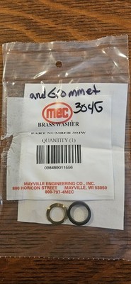 New MEC Rubber Grommet 304G And Brass Washer 304W