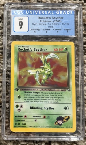 Rocket's Scyther (1st Edition) graded CGC 9 for sale on eBay