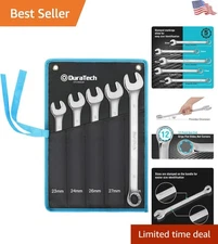 Professional Long  Combination Wrench Set - 23-30mm CR-V Steel, with Pouch