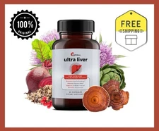 UpWellness Ultra Liver Support Supplement Gallbladder Detox Cleanse - 60 caps