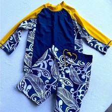 boys gymboree swim trunks with rash guard top