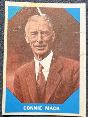 1960 FLEER CONNIE MACK (PHILADELPHIA ATHLETICS) #14 DAMAGED