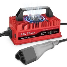15 Amp Golf Cart Charger for 48 Volt EZGO RXV  TXT Lead Acid Battery 9209