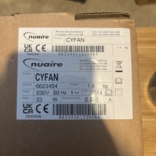 BRAND NEW & SEALED - Nuaire Cyfan Extractor Fan | Dual Voltage - 24V / 230V 