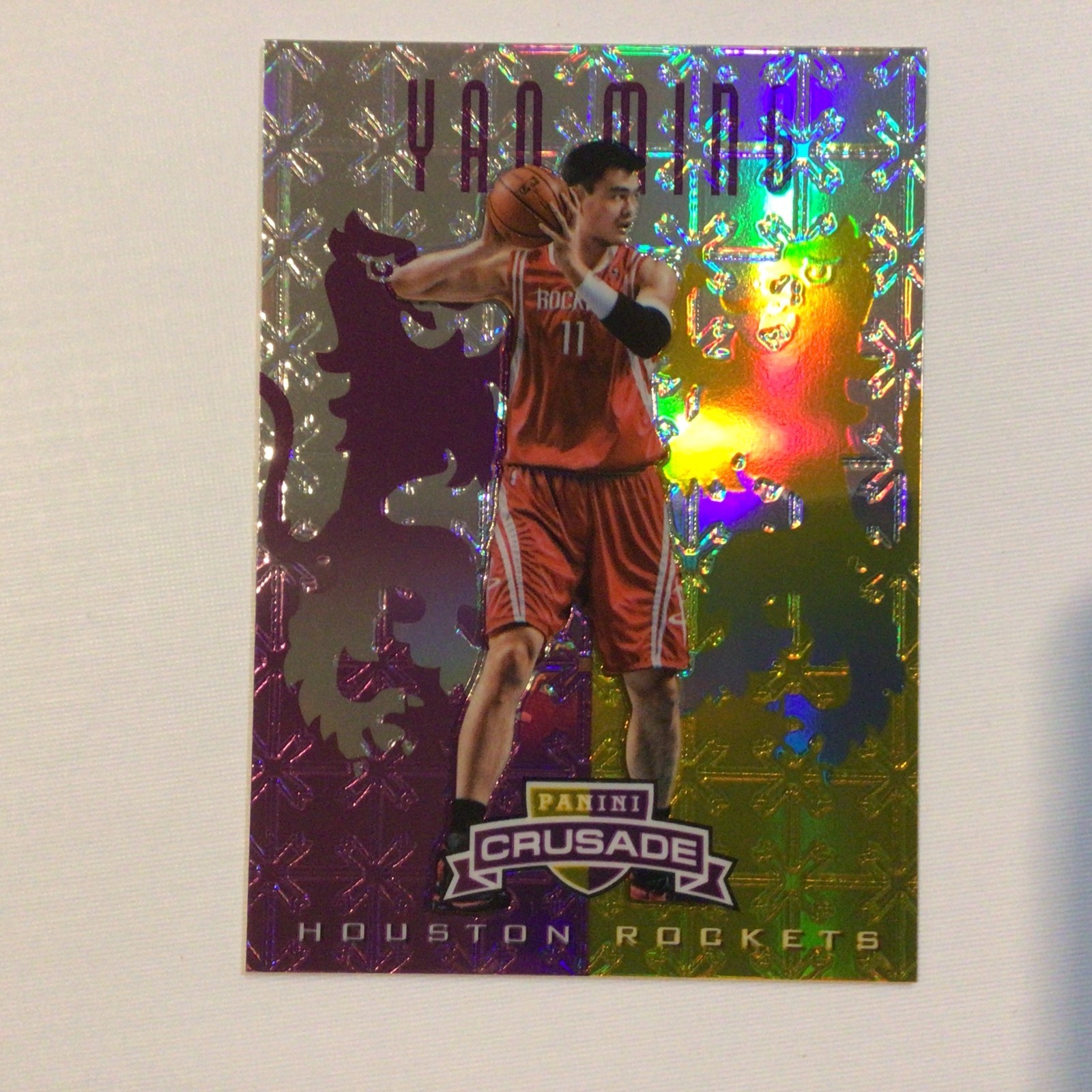 2012-13 Panini Crusade PURPLE #142 YAO MING rockets legend 42/49 made