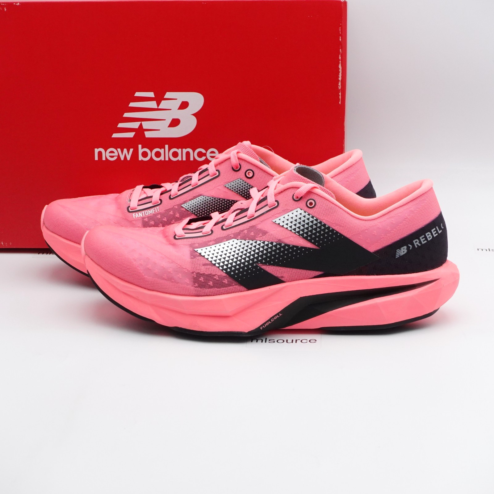 Size 10.5 WIDE 2E Men's New Balance FuelCell Rebel V4 Running Shoes MFCXCP4 Pink